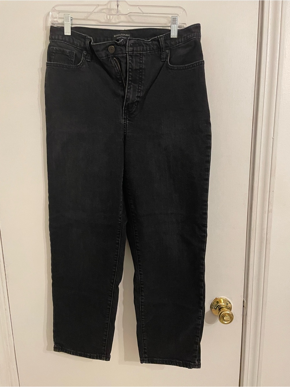 Banana Republic Black Straight-Leg Women's Jeans